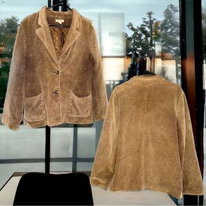Limited Chino’s l Tan Corduroy Jacket, Blazer l 2 front pockets l 14 l EUC